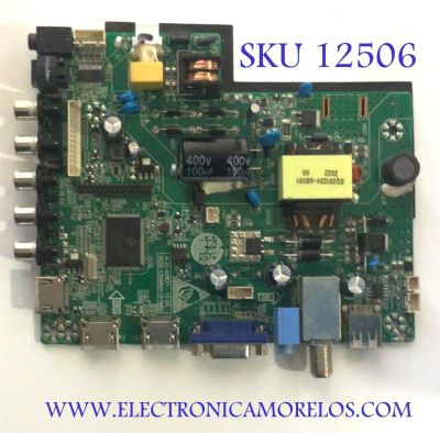 MAIN FUENTE PARA TV RCA / NUMERO DE PARTE AE0012241 / 126MMX151MM / 4081-A2 / 20200616KA00314408D1-A2 S01200522001 / DISPLAY PT320AT03-1 / RLDED3258A-1